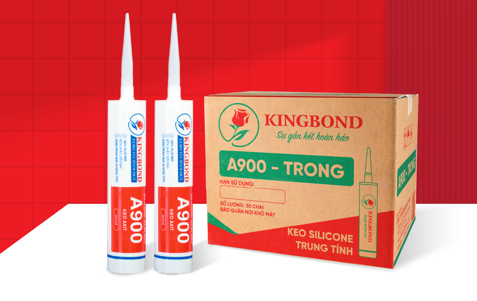 Keo silicone axit A900 trong - Công Ty TNHH Kingbond Việt Nam